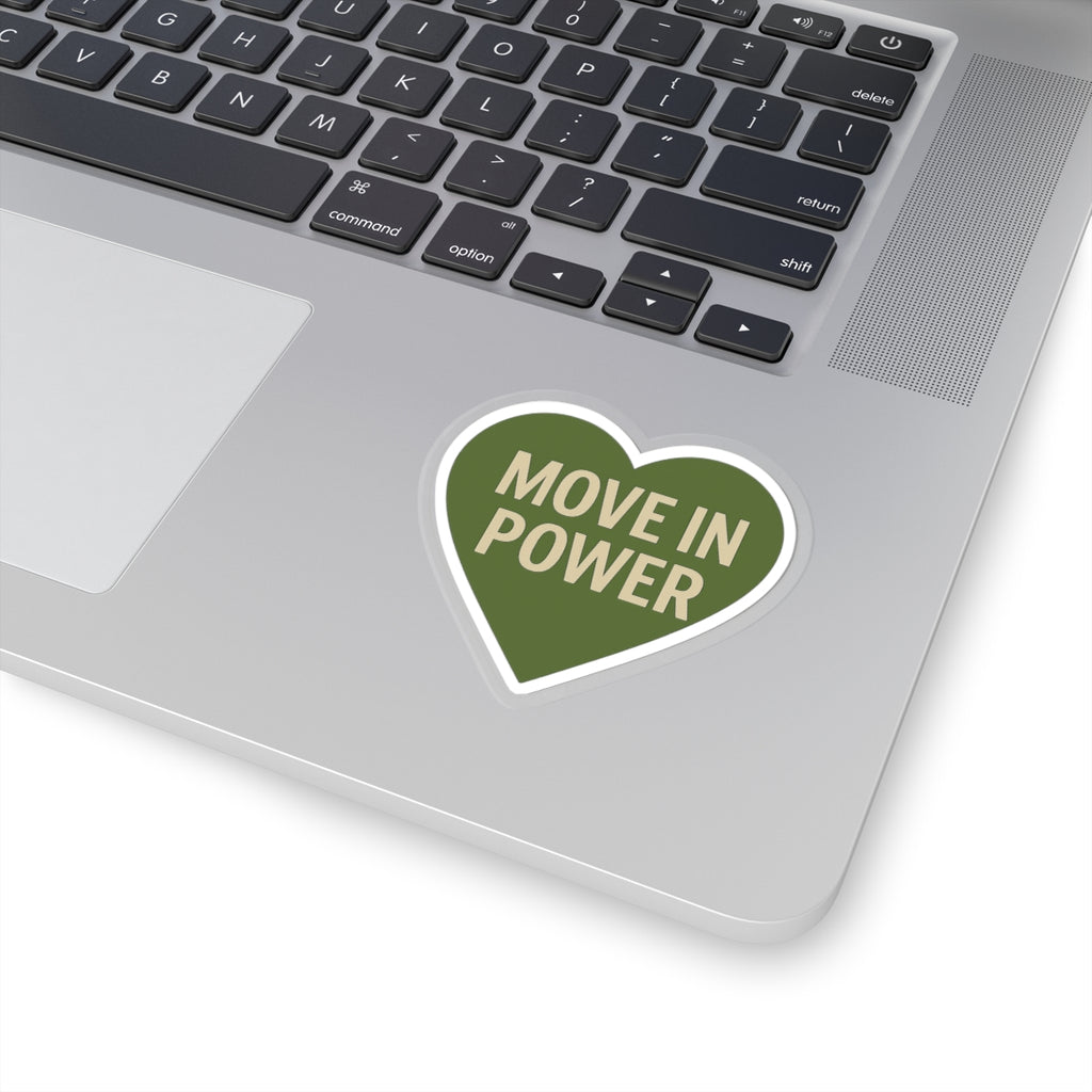 “Move in Power” Heart Sticker