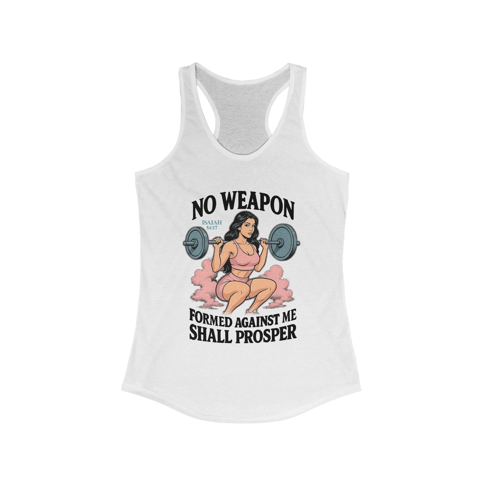 Empowered Women's Workout Tank - "No Weapon Formed Against Me Shall Prosper" Fitness Top, Motivational Gym Apparel, Great for [...]