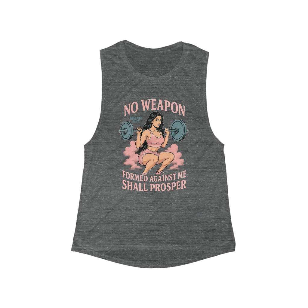 Muscle Tank Fitness Top - No Weapons G Baby Collective Women's Flowy Scoop