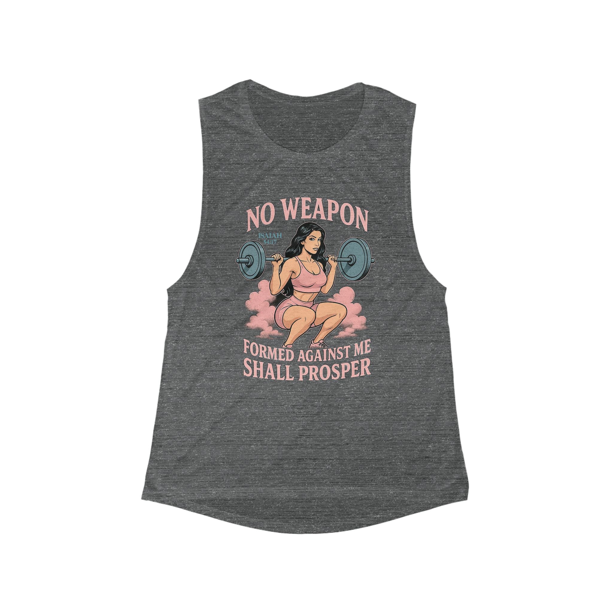 Muscle Tank Fitness Top - No Weapons G Baby Collective Women's Flowy Scoop