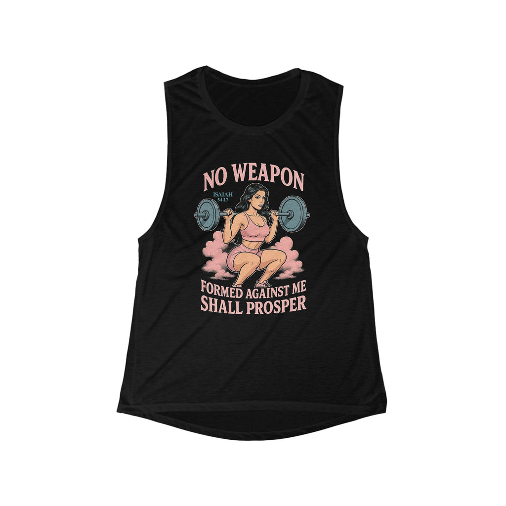 Muscle Tank Fitness Top - No Weapons G Baby Collective Women's Flowy Scoop