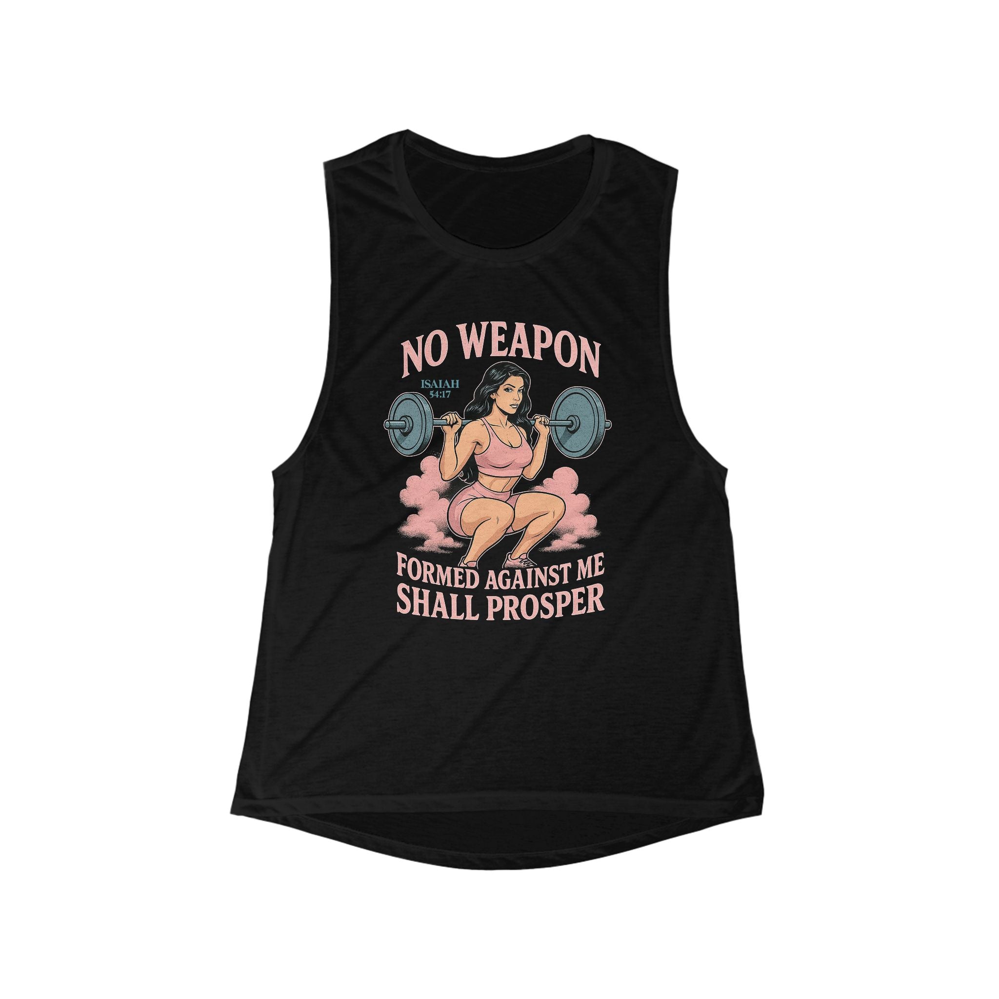 Muscle Tank Fitness Top - No Weapons G Baby Collective Women's Flowy Scoop